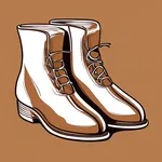 oversized brown clown shoes image